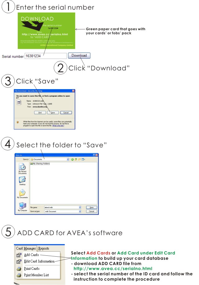 card registration